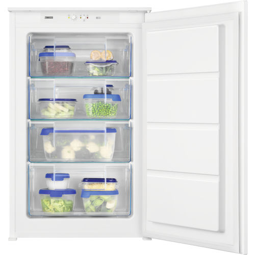Вертикальная морозильная камера - ZUAN88ES - Zanussi Home appliances - белая / встраиваемая