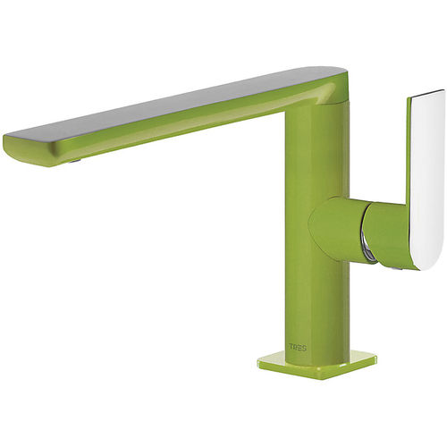Однорычажный смеситель для раковины - LOFT COLORS: 20020501VED - TRES Grifería - настольный / из металла / для ванной комнаты