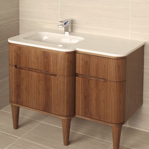 Подвесная тумба под умывальник - ELEGANZA # ELE-W-48L/ELE-W-48R - Lacava - напольная / из дерева / современная