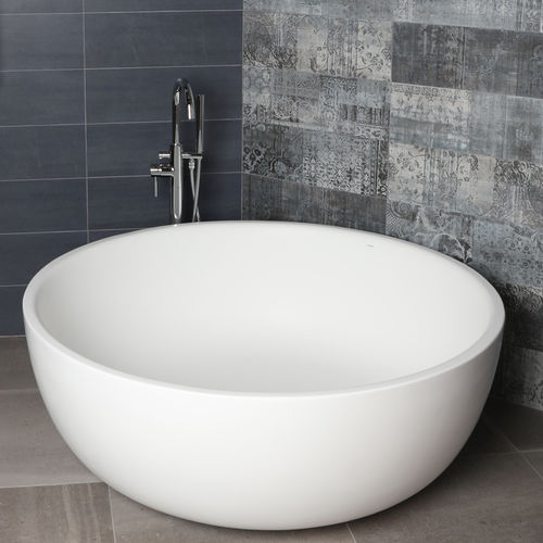 Круглая ванна - TWIN SET # TUB06 - Lacava - отдельностоящая / из Solid Surface / белая