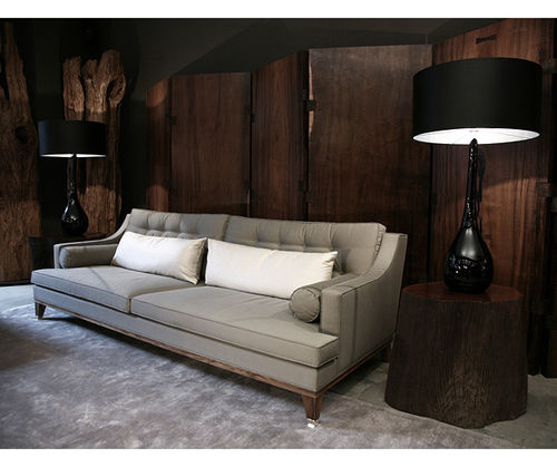Классический диван - RITA  - Hudson Furniture - из ткани / белый / 2 места