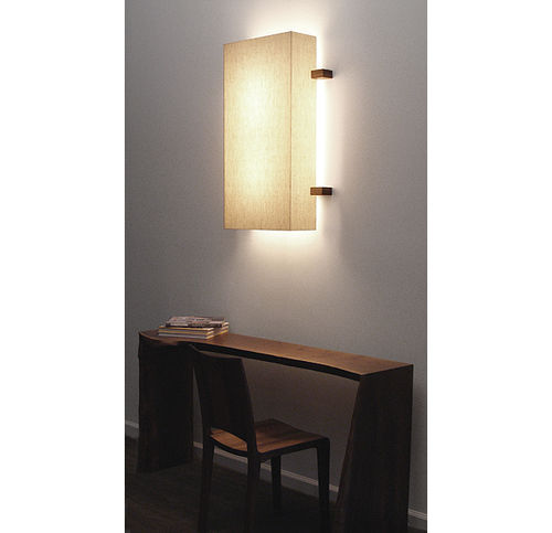 Современный настенный светильник - LINEN - Hudson Furniture - для интерьера / из льна / прямоугольный