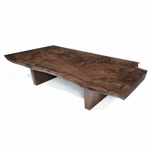 Современный журнальный столик - LIVE EDGE - Hudson Furniture - из дерева / прямоугольный / на заказ