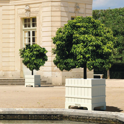 Кадка для садовых растений из полимера - VERSAILLES  - SERRALUNGA - куб / устойчивая к атмосферным воздействиям / устойчивая к УФ-лучам