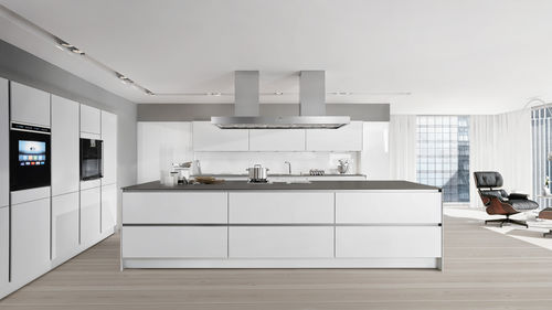 Современная кухня - PURE : S2 - SIEMATIC - из лакированной древесины / из фанерованной древесины / островного типа