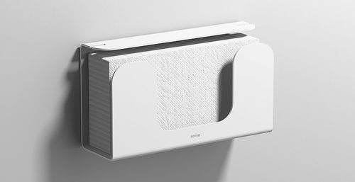 Настенный диспенсер полотенец для рук - KLEENEX/WIPES  - Sonia Bath - из алюминия / для профессионального использования / для бытового использования