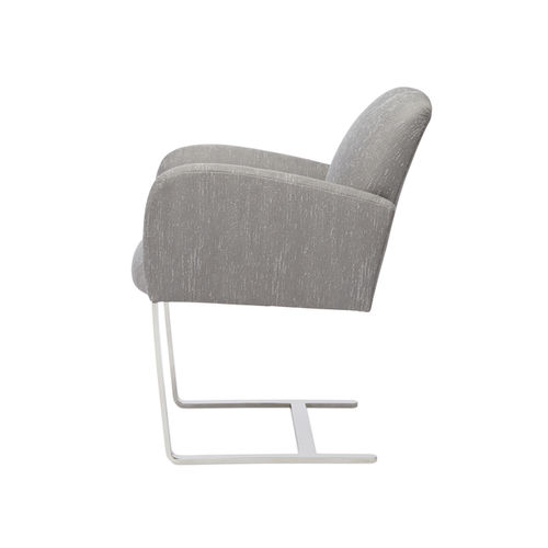 Современное кресло - CANTILEVER - Donghia - из ткани / из металла / с подушками