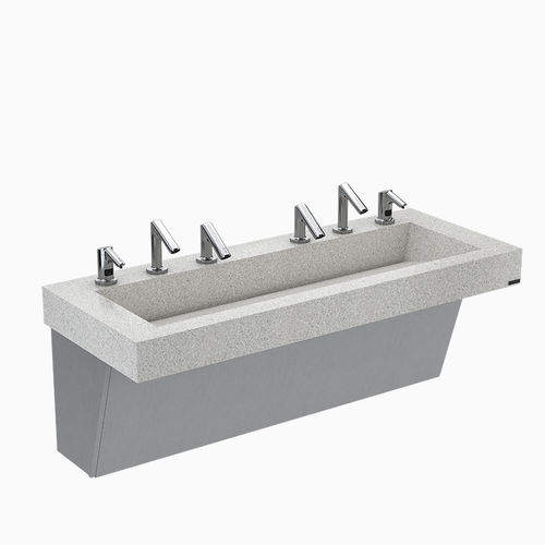 Настенная раковина - AER-DEC® - Sloan - из Corian® / из кварца / с умягчителем воды