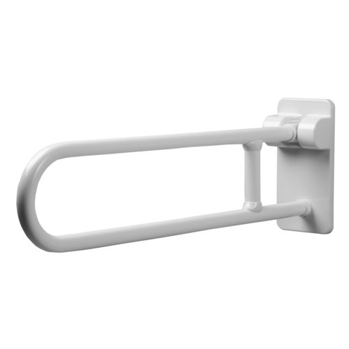 Поручень из полиамида - B-49916 VINYL-COATED SWING-UP GRAB BAR - Bobrick Washroom Equipment - настенный / для профессионального использования / белый