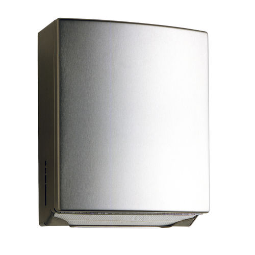 Настенный диспенсер полотенец для рук - B-4262 CONTURASERIES® - Bobrick Washroom Equipment - из нержавеющей стали