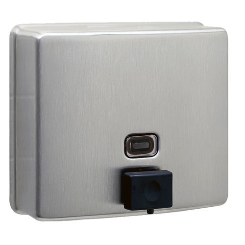 Дозатор мыла для профессионального использования - B-4112 CONTURASERIES® - Bobrick Washroom Equipment - настенный / из нержавеющей стали / ручной