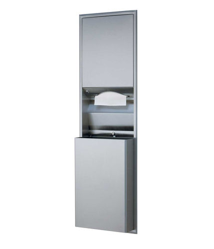 Встраиваемый диспенсер полотенец для рук - B-3942 ClassicSeries® - Bobrick Washroom Equipment - из нержавеющей стали / со встроенным мусорным контейнером