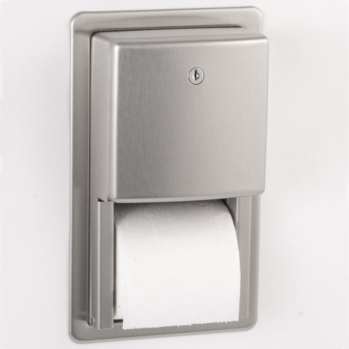 Встраиваемый держатель для туалетной бумаги - B-4388 ConturaSeries® - Bobrick Washroom Equipment - из нержавеющей стали / для профессионального использования