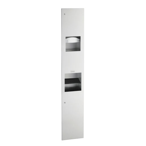 Настенный диспенсер полотенец для рук - B-815969 TRIMLINESERIES&trade; - Bobrick Washroom Equipment - из металла / со встроенным мусорным контейнером / со встроенной сушилкой для рук