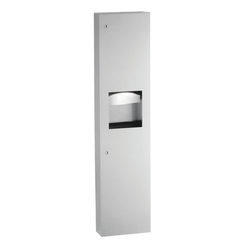 Настенный диспенсер полотенец для рук - B-380349 TRIMLINESERIES&trade; - Bobrick Washroom Equipment - из нержавеющей стали / со встроенным мусорным контейнером