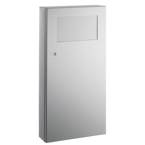 Гигиенический мусорный контейнер - B-35639 TRIMLINESERIES&trade; - Bobrick Washroom Equipment - настенный / из нержавеющей стали / современный