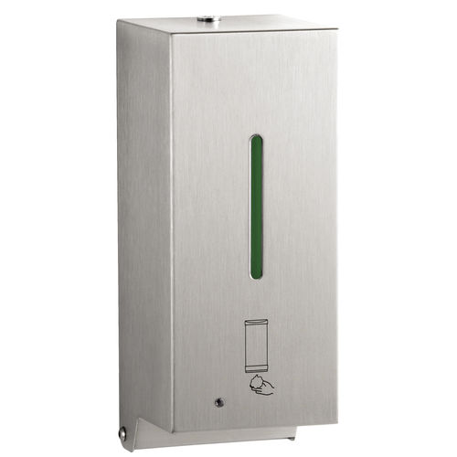 Дозатор мыла для профессионального использования - B-2013 AUTOMATIC FOAM SOAP DISPENSER - Bobrick Washroom Equipment - настенный / из нержавеющей стали / электронный