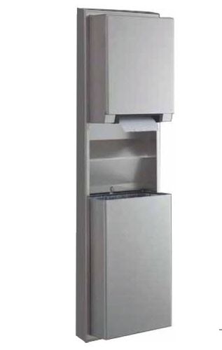 Настенный диспенсер полотенец для рук - B-3979 ClassicSeries® AutoRoll - Bobrick Washroom Equipment - из металла / электронный / со встроенным мусорным контейнером