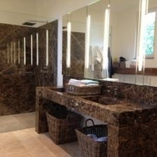 Облицовка из натурального камня - Emperador - LUSOROCHAS NATURAL STONE - для интерьера / для нового основания / современная