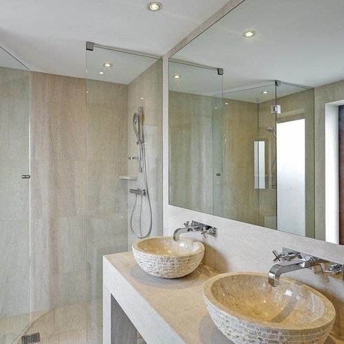 Плита из камня из камня - MOCA CREME - LUSOROCHAS NATURAL STONE - для внутренней компоновки / для стены / для напольной поверхности