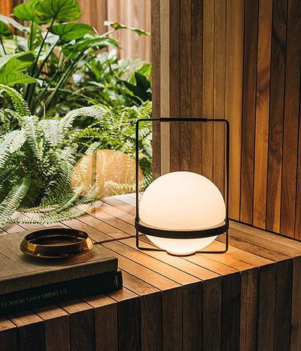 Лампа из дутого стекла - Palma - VIBIA LIGHTING - настольная / из алюминия / современная