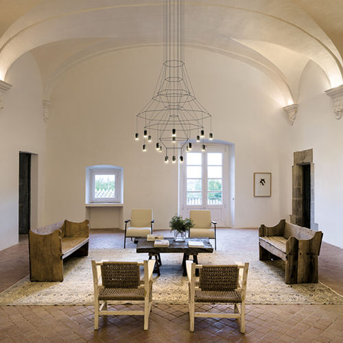 Современная люстра - Wireflow Chandelier - VIBIA LIGHTING - из стали / из алюминия / каскадная