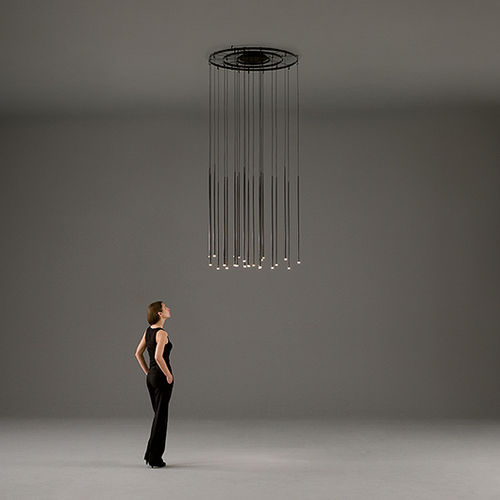Подвесная лампа - Slim - VIBIA LIGHTING - из стали / из стекла / из углеродного волокна