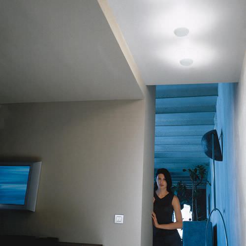Современный потолочный светильник - Funnel - VIBIA LIGHTING - круглый / из стекла / из алюминия