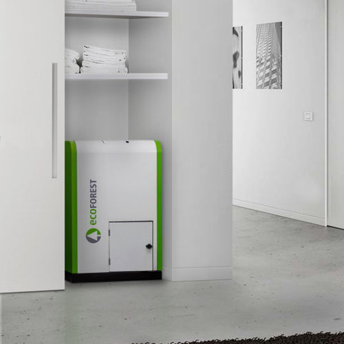 Паровой котел на пеллетах - CANTINA COMPACT - ECOFOREST - для домашнего использования / для интерьера / с резервом топливных гранул