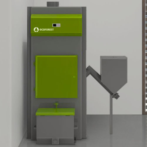 Паровой котел на пеллетах - VAP 100 - ECOFOREST - для домашнего использования / для интерьера / с резервом топливных гранул