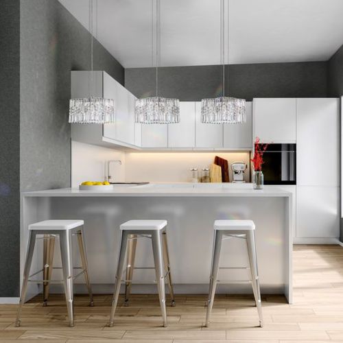 Подвесная лампа - SELENE : SPU120N - Swarovski Lighting - из кристаллов Swarovski® / современная / проводная