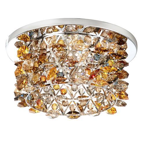 Современный потолочный светильник - VERTEX : VCR453N - Swarovski Lighting - круглый / из кристаллов Swarovski® / из нержавеющей стали