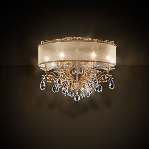 Современный потолочный светильник - FILIGRAE : FE7266N - Swarovski Lighting - круглый / из кристаллов Swarovski® / из ткани