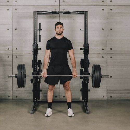 Приседание со штангой тренажер - TECHNOGYM - тяга верхнего блока / спина / для интерьера