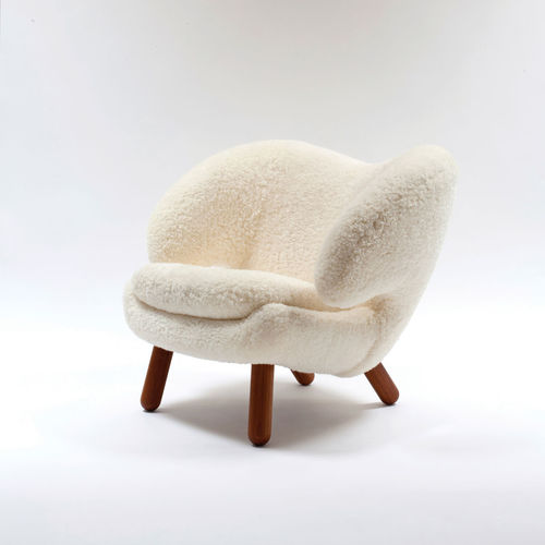 Современное кресло - SHEEPSKIN PELICAN - Triode Design - из полотна / из кожи / обитое