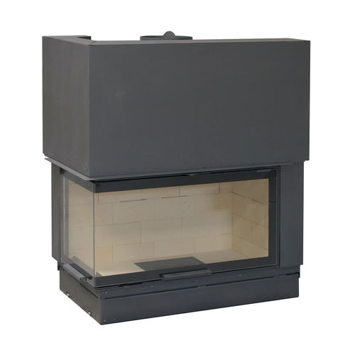 Закрытая топка на дровах - H1200 - SEGUIN - угловая / с 3 поверхностями / двусторонняя