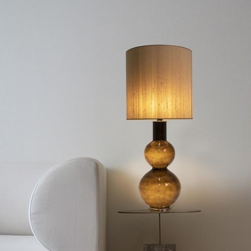 Настольная лампа - Augusta - Home Switch Home - Thawaru - из дутого стекла / из ткани / современная