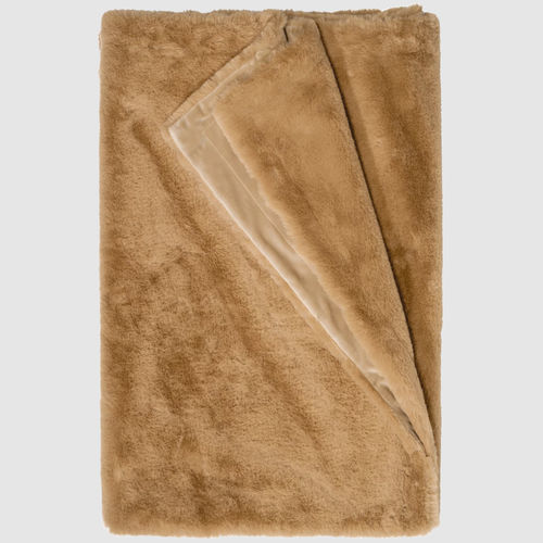 Плед из экологического меха - C - GUANACO CAMEL 929 - TISCA ITALIA - из ПЭС