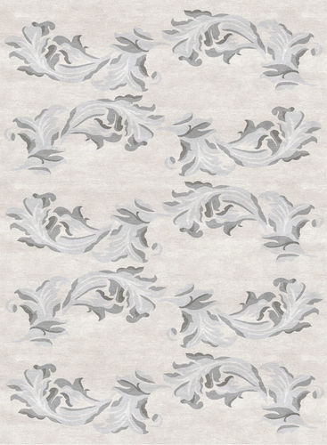 Современный ковер - H-LEAVES - TISCA ITALIA - в цветочек / из шерсти / из вискозы