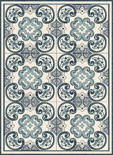 Современный ковер - H-TILES - TISCA ITALIA - с рисунком / из шерсти / из вискозы