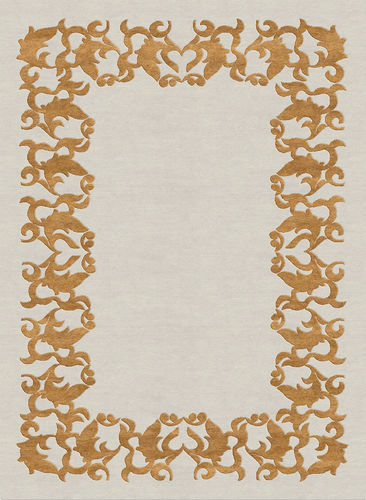 Современный ковер - S-LACE - TISCA ITALIA - в цветочек / из шерсти / из вискозы