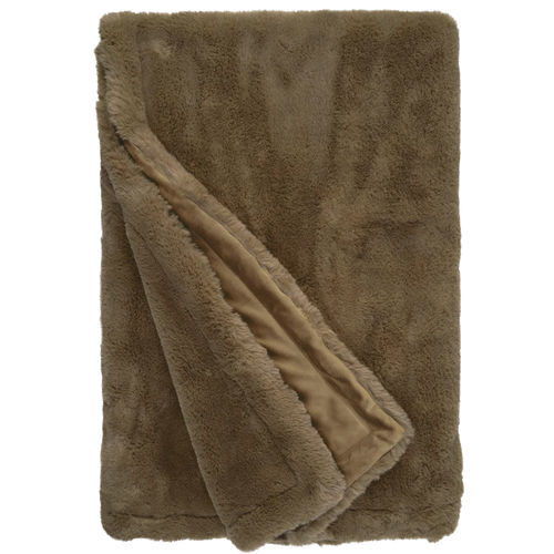 Плед из экологического меха - C - GUANACO CAPPUCCINO 865 - TISCA ITALIA - из ПЭС