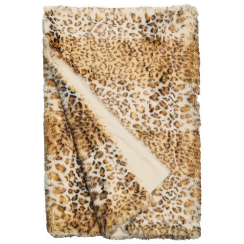 Плед из экологического меха - B - SNOW LEOPARD 932 - TISCA ITALIA - из ПЭС