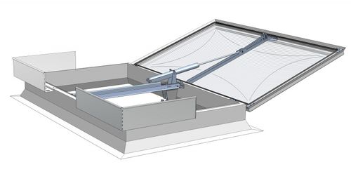 Люк для дымоудаления из ПВХ - MCR-THERMOLIGHT PLUS NG-A - Mercor - система тепло- и дымоудаления