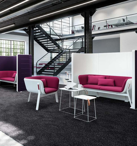 Современный диван - HUB - Interstuhl Büromöbel GmbH & Co. KG - из ткани / из кожи / модульный