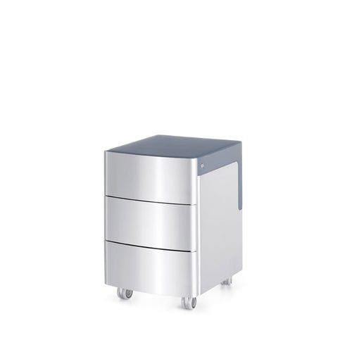 Тумба под письменный стол алюминий - SILVER - Interstuhl Büromöbel GmbH & Co. KG - с 3 выдвижными ящиками / мобильная