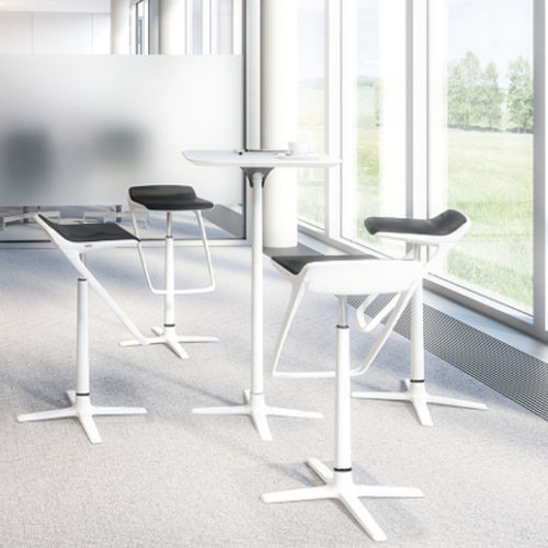 Современный барный табурет - KINETICIS5  - Interstuhl Büromöbel GmbH & Co. KG - из ткани / из полипропилена / с основанием из металла