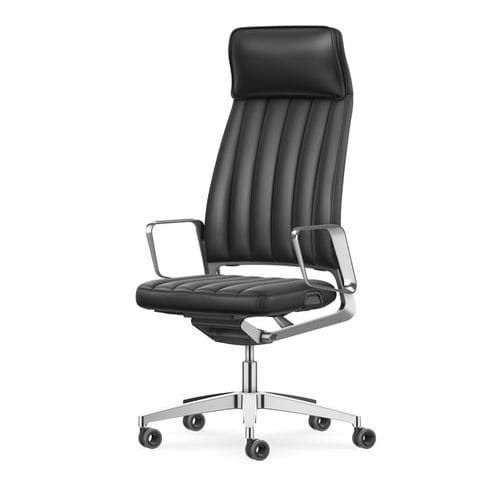 Современное директорское кресло - VINTAGEIS5  - Interstuhl Büromöbel GmbH & Co. KG - из кожи / из металла / обитое