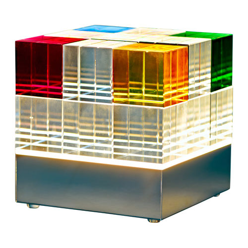Настольная лампа - CUBELIGHT | MSCL 1 + 2 - Tecnolumen - из стали / из стекла / Транзисьон