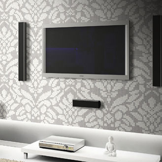 Мозаика из стекла - WALLPAPER FLORAL 2 - Trend - полированная / для интерьера / настенная
